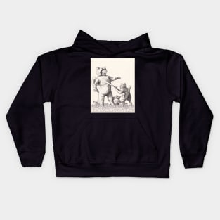 Space Cat Attack Kids Hoodie